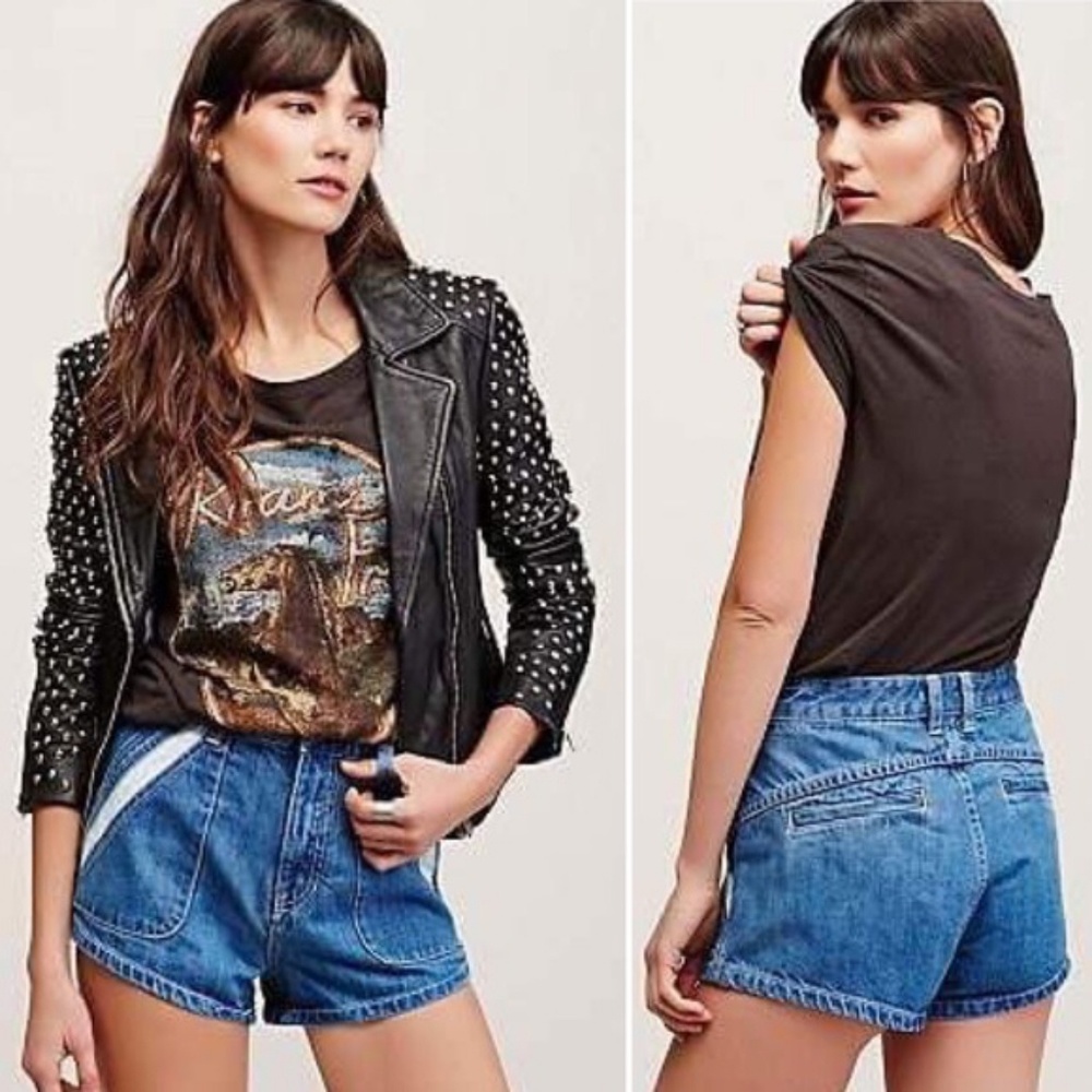 NWT Free People Sweet Surrender Crochet Den Shorts